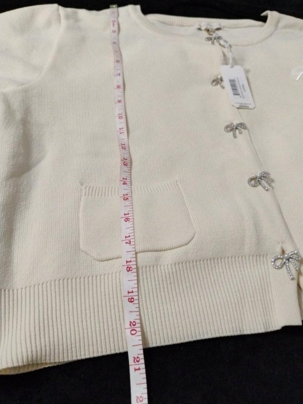 Simply Southern Off White Cardigan Embellished Buttons NWT Size XL - Picture 7 of 9